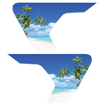 TROPICAL BEACH FENDER VENT DECAL FITS 2018+ JEEP WRANGLER & GLADIATOR