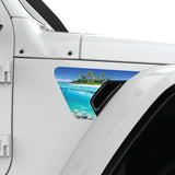 UNDERWATER ISLAND FENDER VENT DECAL FITS 2018+ JEEP WRANGLER & GLADIATOR PASSENGER SIDE