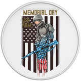 Usa Army Memorial Day White Tire Cover