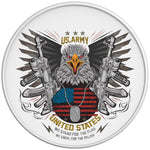 Us Army American Eagle White Tire Cover