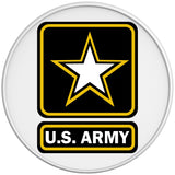 Us Army Logo White Tire Cover