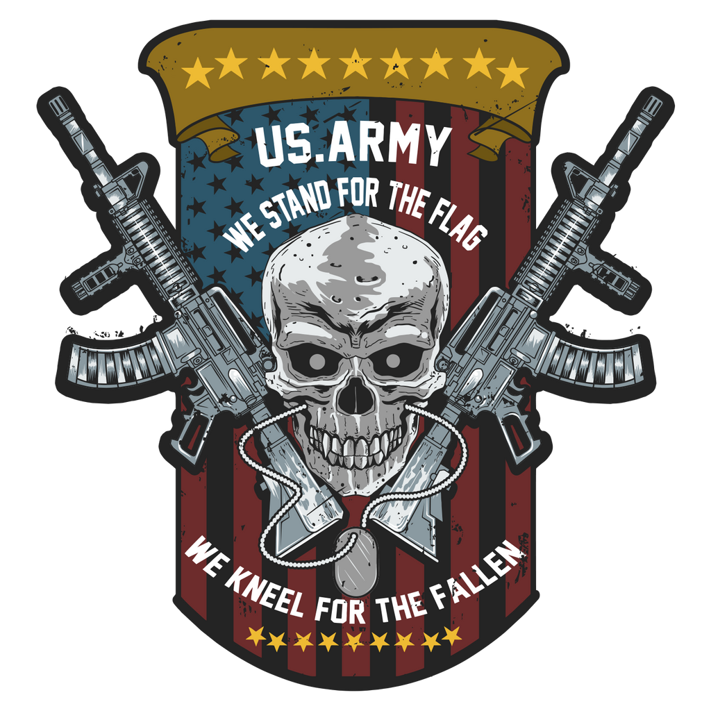 Us Army Skull And Guns