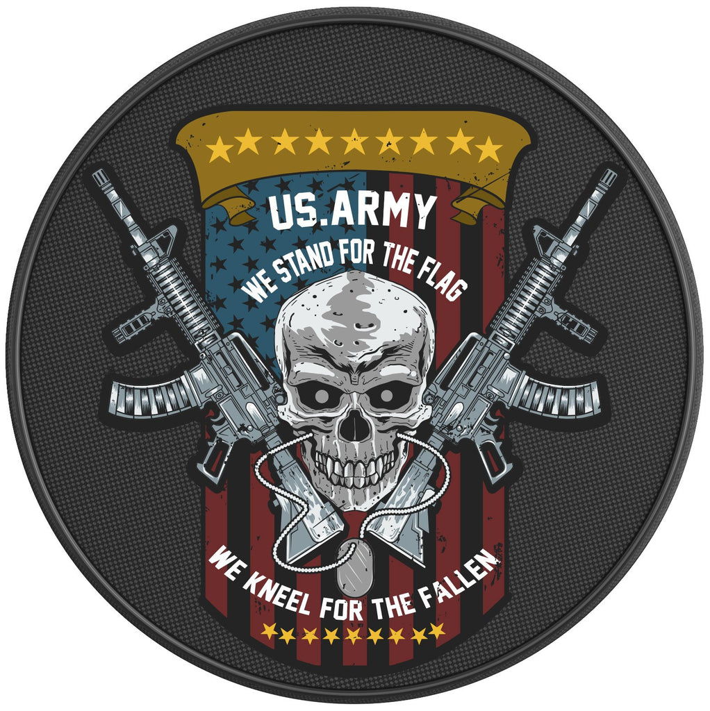 US ARMY SKULL AND GUNS