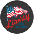 US FLAG LIBERTY BLACK CARBON FIBER TIRE COVER