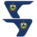 VERMONT STATE FLAG FENDER VENT DECAL FITS 2018+ JEEP WRANGLER & GLADIATOR