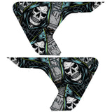 VINTAGE HALLOWEEN PATTERN FENDER VENT DECAL FITS 2018+ JEEP WRANGLER & GLADIATOR