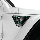 VINTAGE HALLOWEEN PATTERN FENDER VENT DECAL FITS 2018+ JEEP WRANGLER & GLADIATOR PASSENGER SIDE