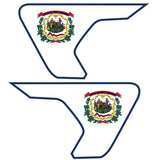 VIRGINIA STATE FLAG FENDER VENT DECAL FITS 2018+ JEEP WRANGLER & GLADIATOR