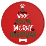 We Woof You A Merry Christmas Red Tire Cover