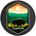 YELLOWSTONE NATIONAL PARK BLACK TIRE COVER 