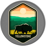 YELLOWSTONE NATIONAL PARK SILVER CARBON FIBER TIRE COVER 