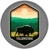 YELLOWSTONE NATIONAL PARK SILVER CARBON FIBER TIRE COVER 