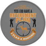 YES I DO HAVE A RETIREMENT PLAN SILVER CARBON FIBER TIRE COVER 