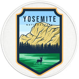 YOSEMITE NATIONAL PARK PEARL WHITE CARBON FIBER TIRE COVER 