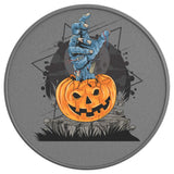 ZOMBIE HAND SCARY PUMPKIN SILVER CARBON FIBER TIRE COVER