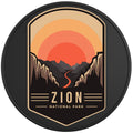 ZION NATIONAL PARK BLACK CARBON FIBER TIRE COVER 